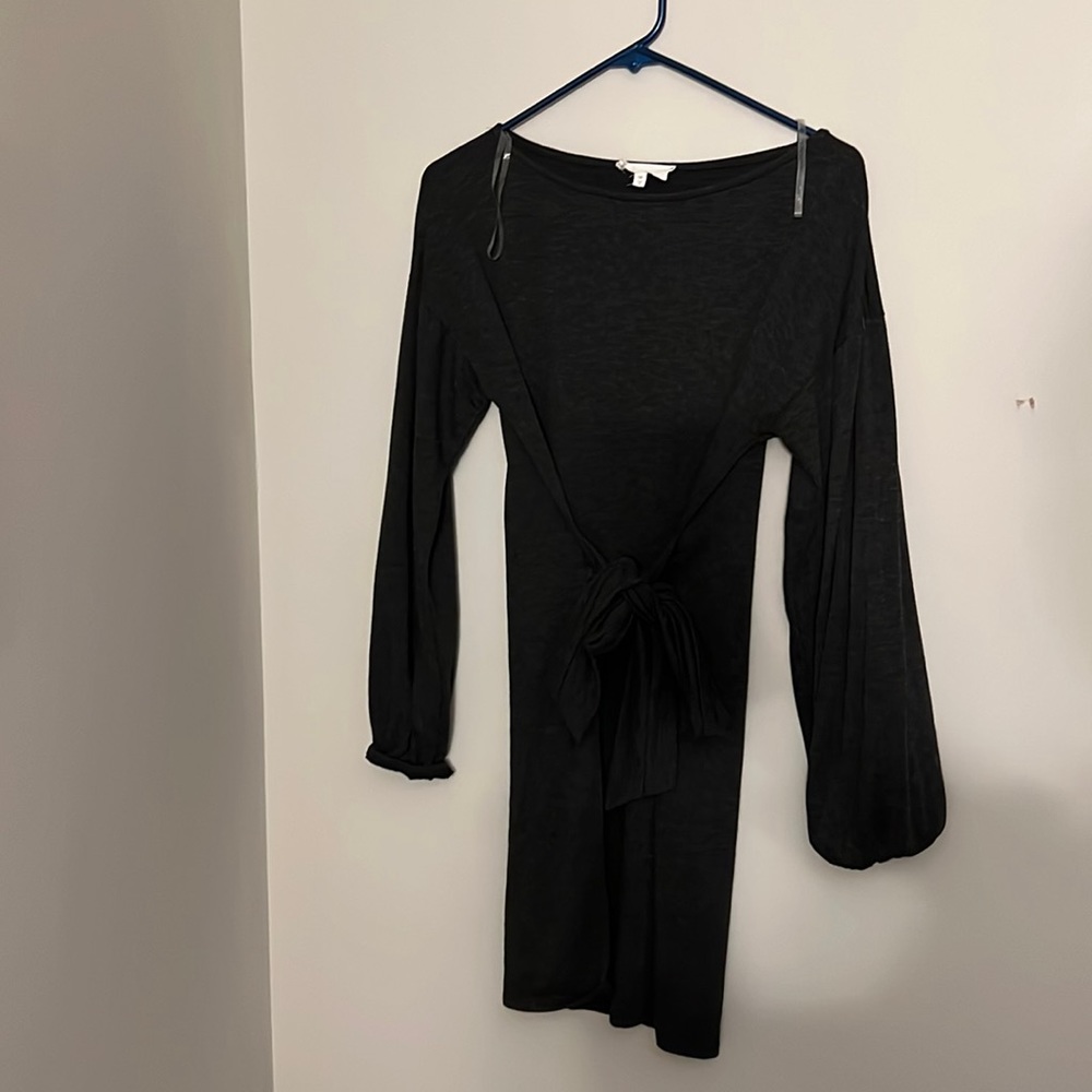 Waists knotted Gray Dress